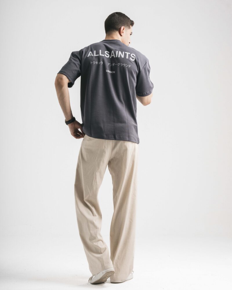 All Saints Grey T-Shirt - Image 4