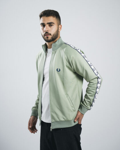 FredPerry Taped Jacket In Mint Green