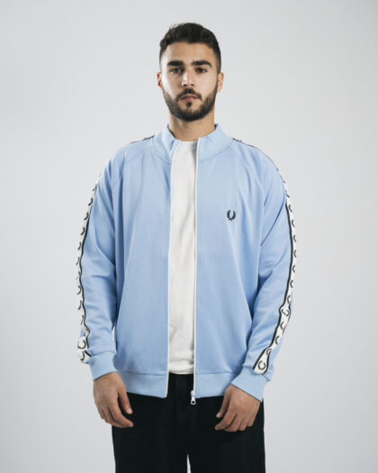 FredPerry Taped Jacket In Baby Blue
